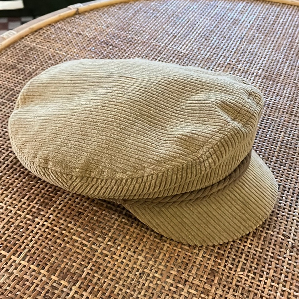 Brixton Fiddler Cap Tan Corduroy Never Worn